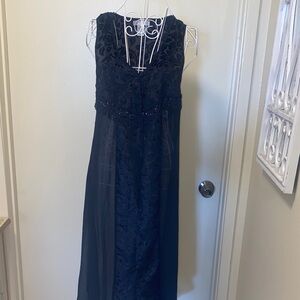 Band of Gypsies Black Lace Maxi Dress